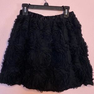Black Flower Skirts